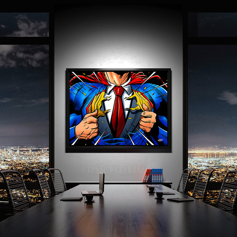 Superman office art