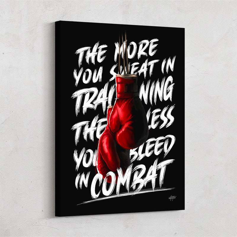 Training motivational wall art for gym.