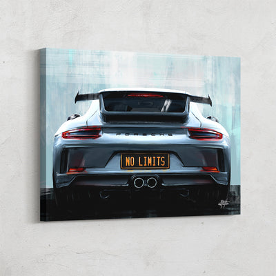 Wall art of Porsche 911 Turbo GT