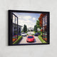 Window of Opportunity, featuring an R8, Porsche, Lamborghini on luxury inspirational wall art.