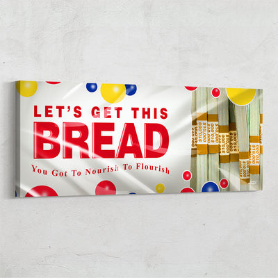 Wonder bread motivational canvas art.